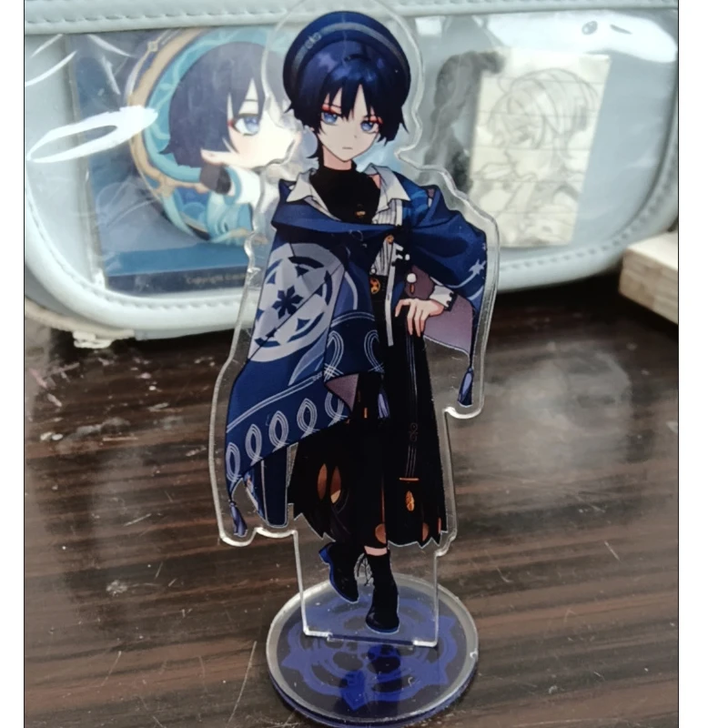 Juego popular figura acrílica con soporte Wanderer Kabukimono Balladeer Hat Guy modelo placa DIY decoración de escritorio señal de pie