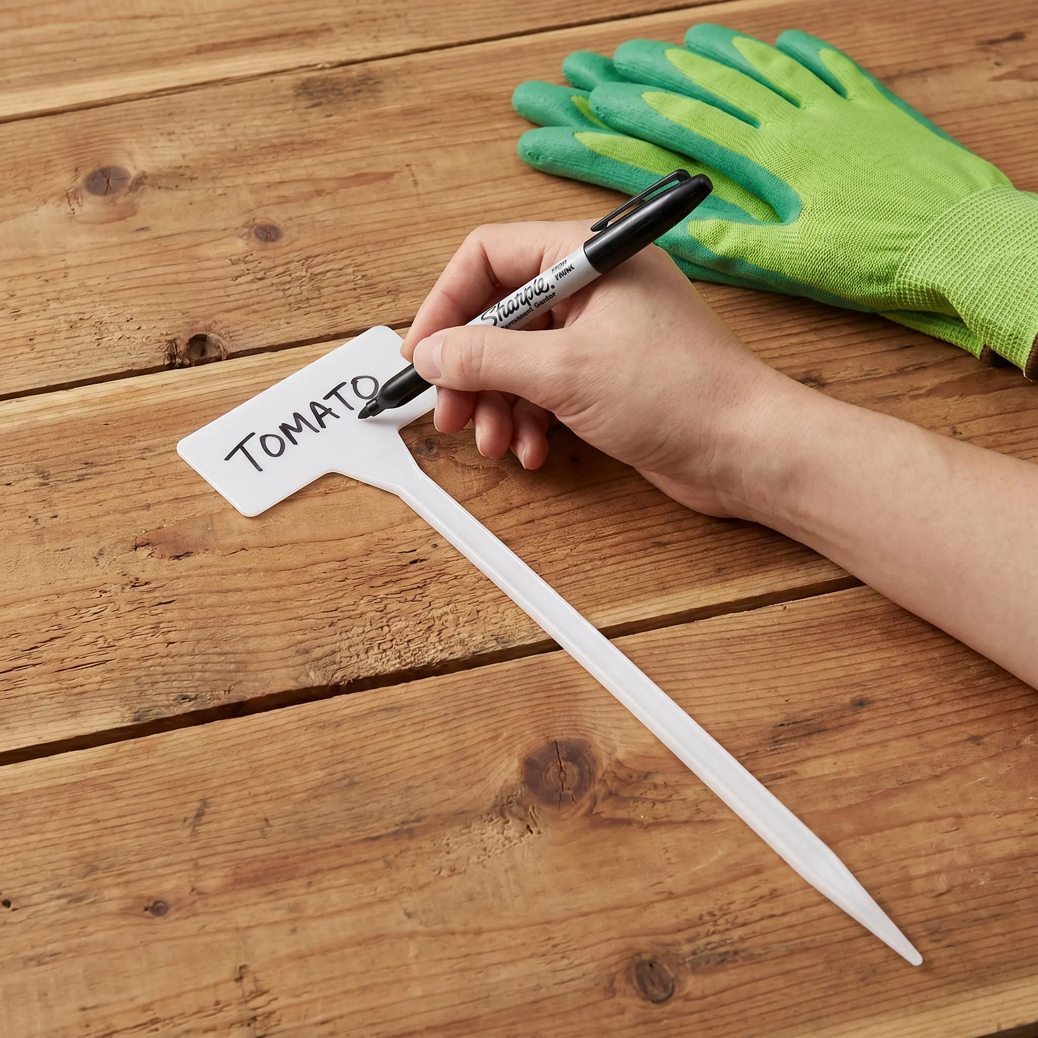 35Pcs Garden Plant Label Stakes Blank Plastic Tags Indoor Outdoor Plant Markers Tree Nursery Identification Signs
