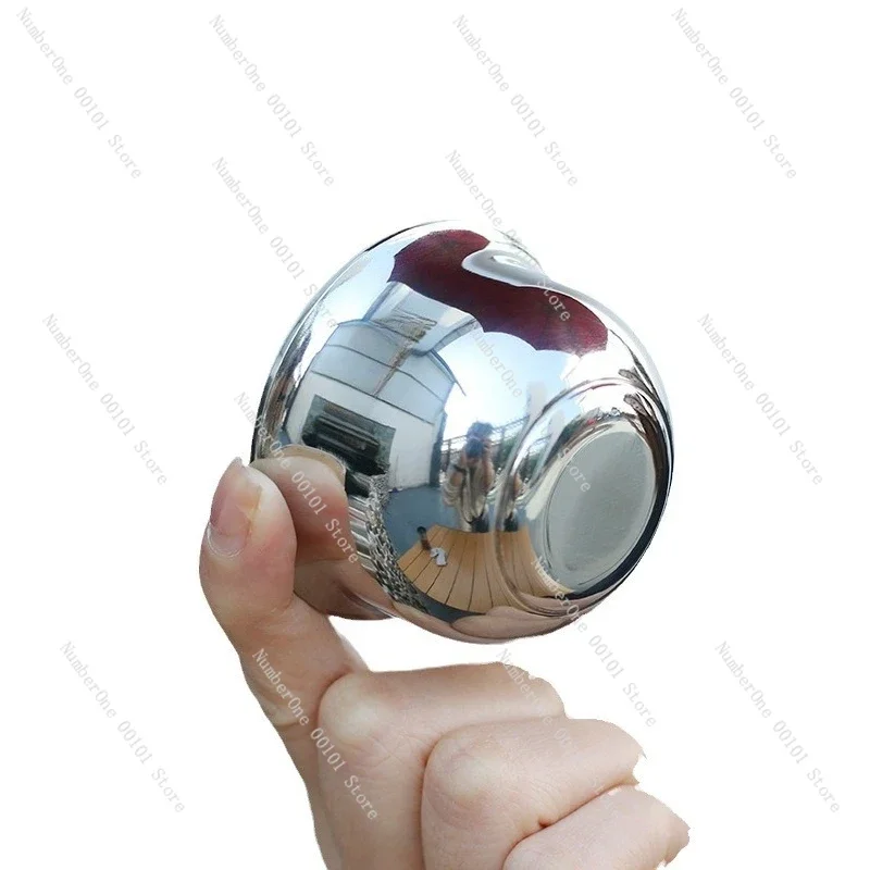 316 Stainless Steel Wine Cup, Solid Mini Thickened Shot Glass for Baijiu Whiskey, Portable One Two Two Drinking Set