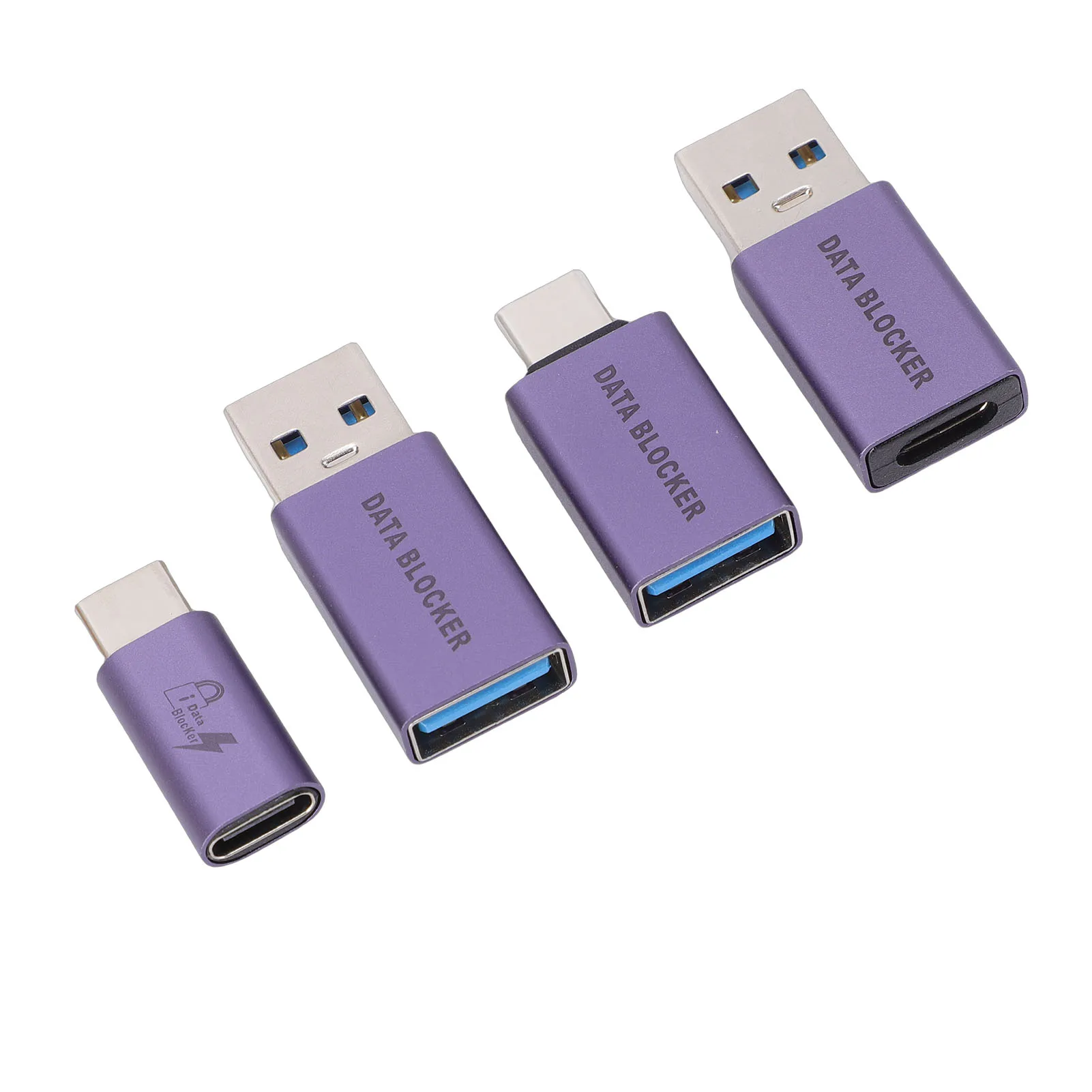 Data Blocker USB A Male to USB C Female  Refuse Hacking for Any USB Mobile Phone Quick Charging Type C Data Blocker