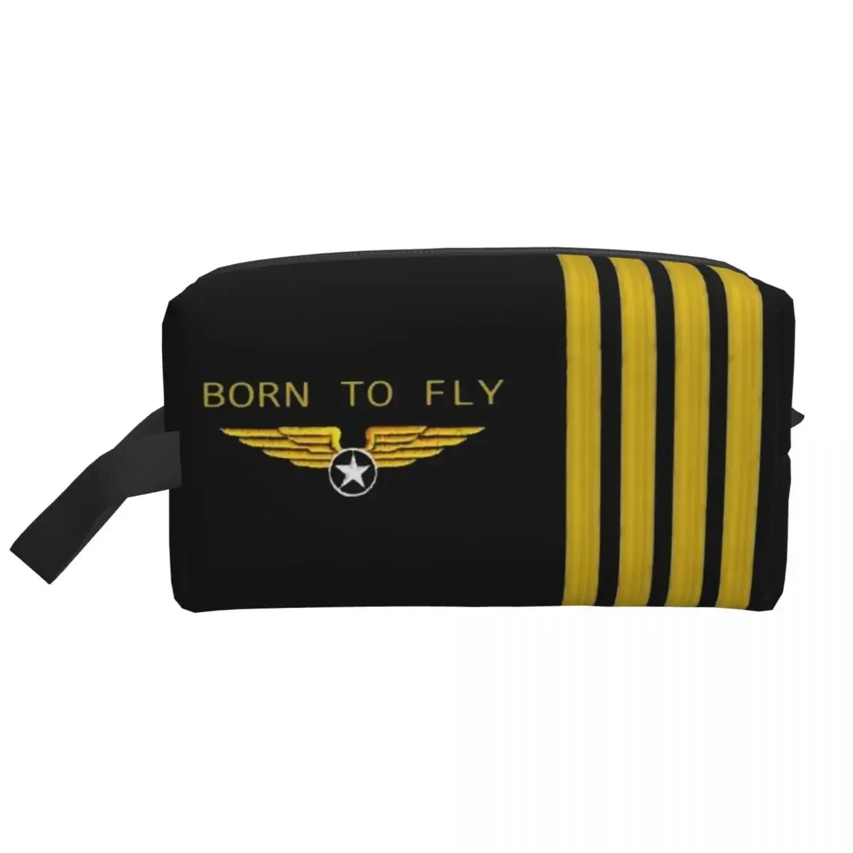 

Сумка для туалетных принадлежностей с логотипом Born To Fly для женщин, косметический органайзер для макияжа Flight Pilot, женский органайзер для хранения красоты, Dopp Kit Box