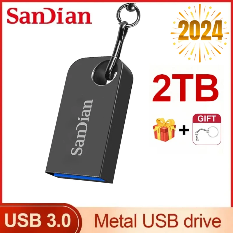 Usb Flash Drives 2TB 1TB 512GB 256GB 128GB 64GB USB 3.0 High Speed Pendrive Metal Portable Usb Disk Waterproof Usb Pen Drive