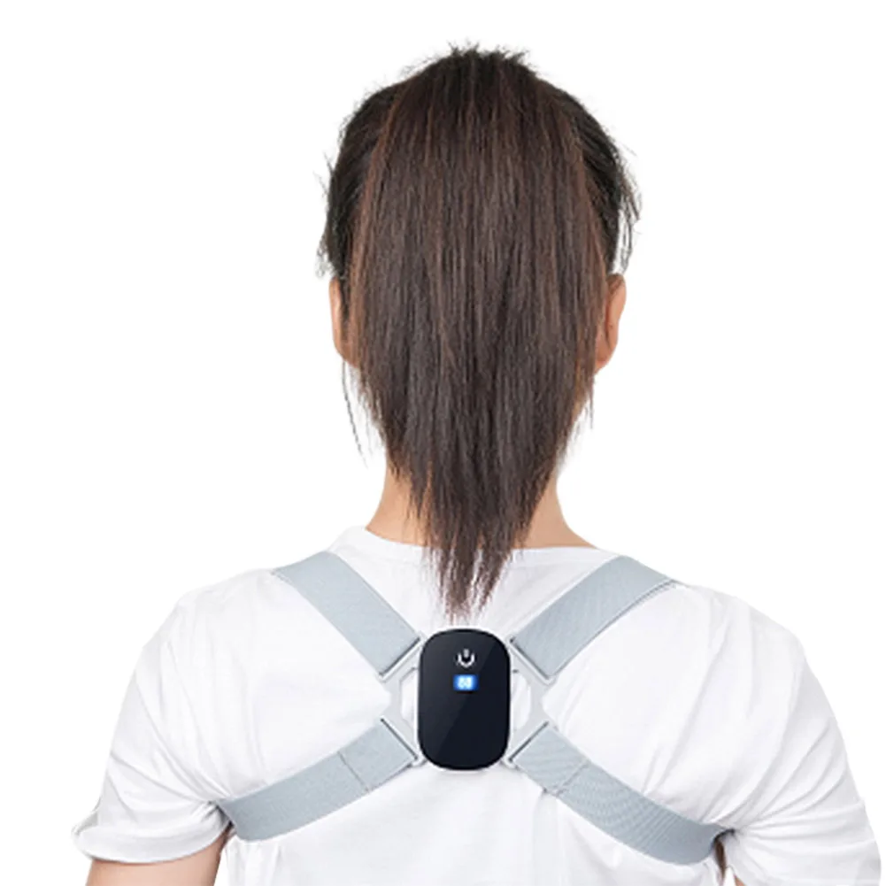 LED LCD Posture Corrector Rechargeable 8-shaped Back Correction Belts Smart Sensor 400mAh Vibration Reminder for Children Adults