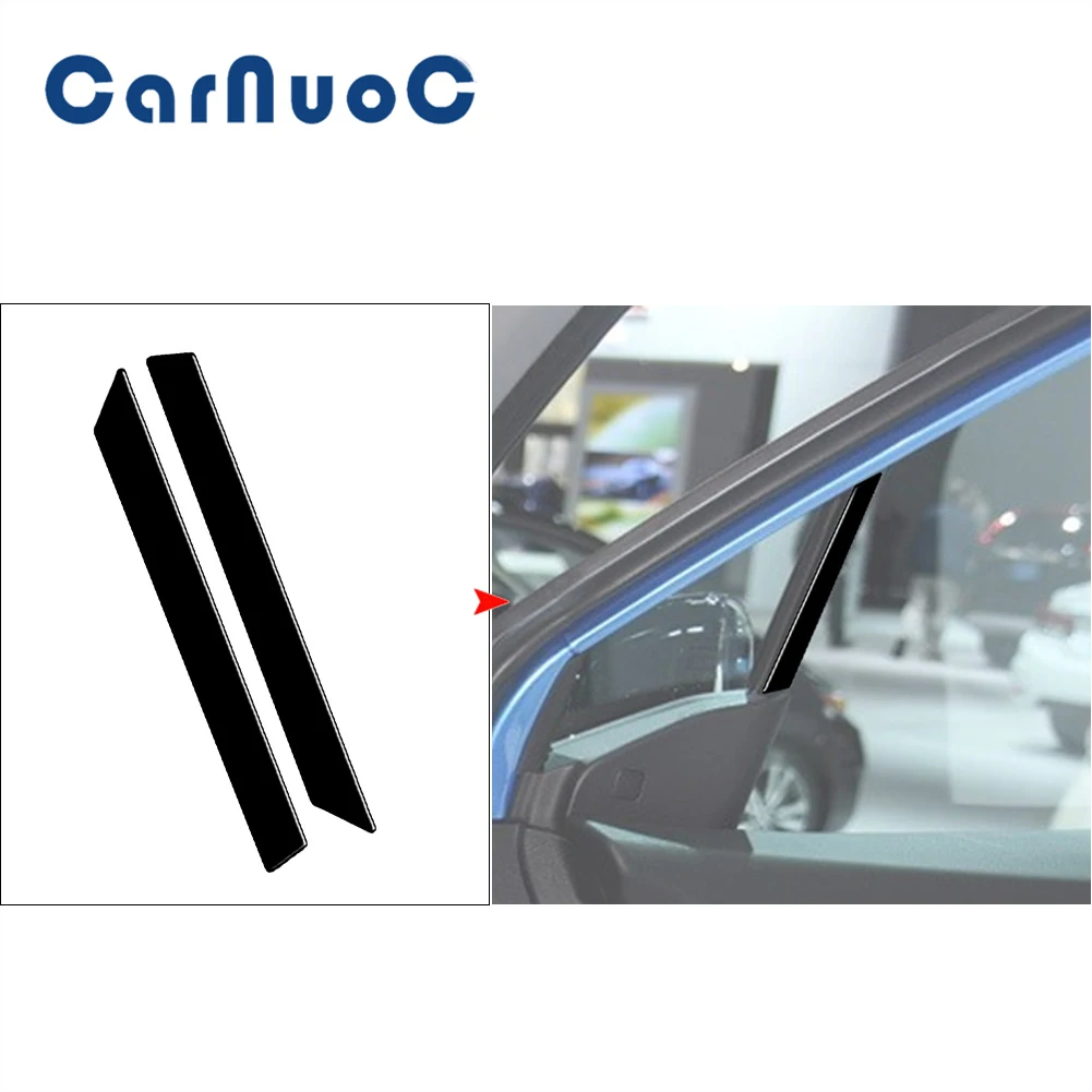 

Car Piano Black Stickers Front Door Pillar Decoration Strips For Honda Ridgeline 2017 2018 2019 2020 Interior Trim Accessories