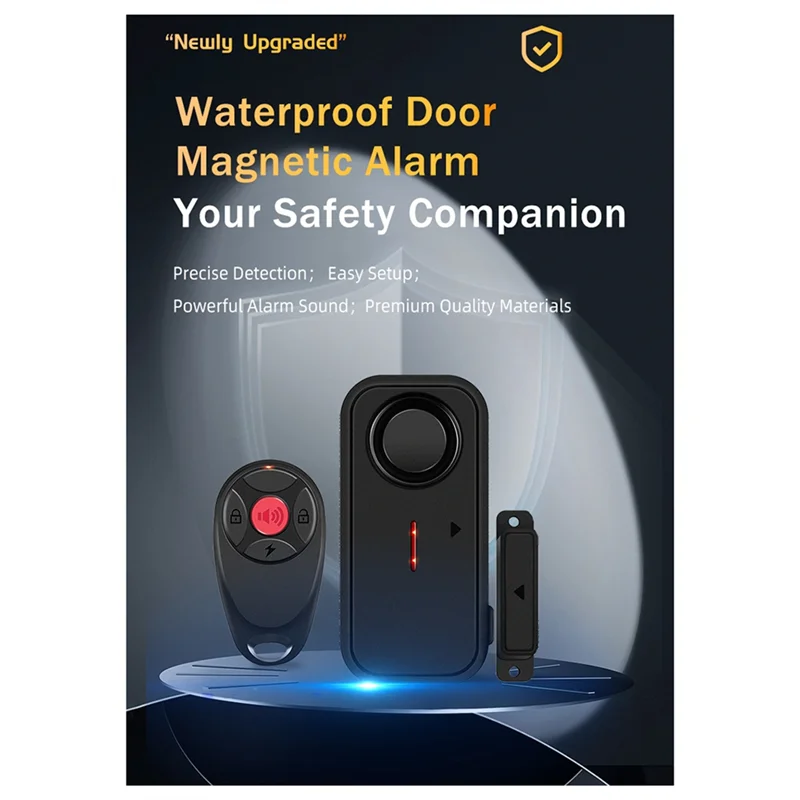 AS95-Door Window Burglar Alarm Sensor Wireless Remote Control Anti-Theft Alarm System Kit Home Security Door Open Detector