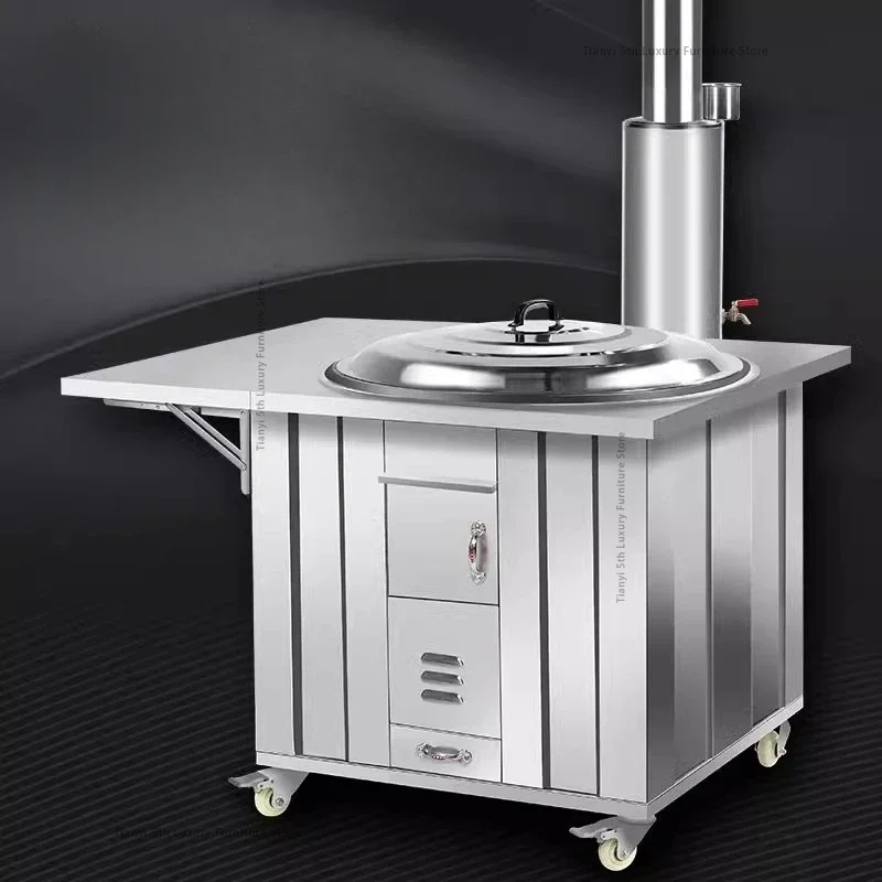 

Stainless Steel Country Barbecue Grill Cooking Heating Patio Heaters Firewood Stoves with Ovens Outdoor Heating Varmekilde FYPH