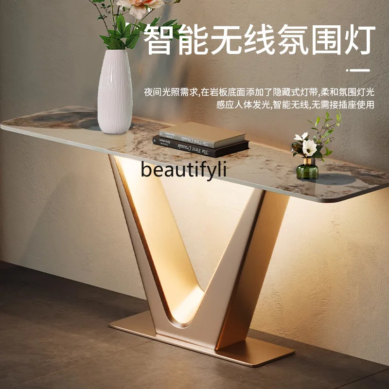 Light Luxury Xuanguantai Table Villa Hotel Modern Simple Door Entry Shelf Aisle Decorative Cabinet