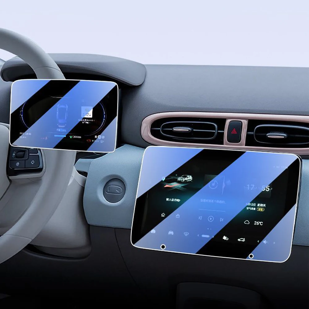 Pellicola protettiva in vetro temperato per schermo di navigazione per cruscotto auto Pellicola antigraffio per Leapmotor T03 2024 2025 Parte auto