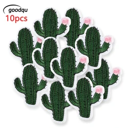 10Pcs Lot Green Plant Outdoor Iron On Patches For Clothes Embroidered Naszywka Stickers Bulk Pack Sew Small Diy Jacket Parches