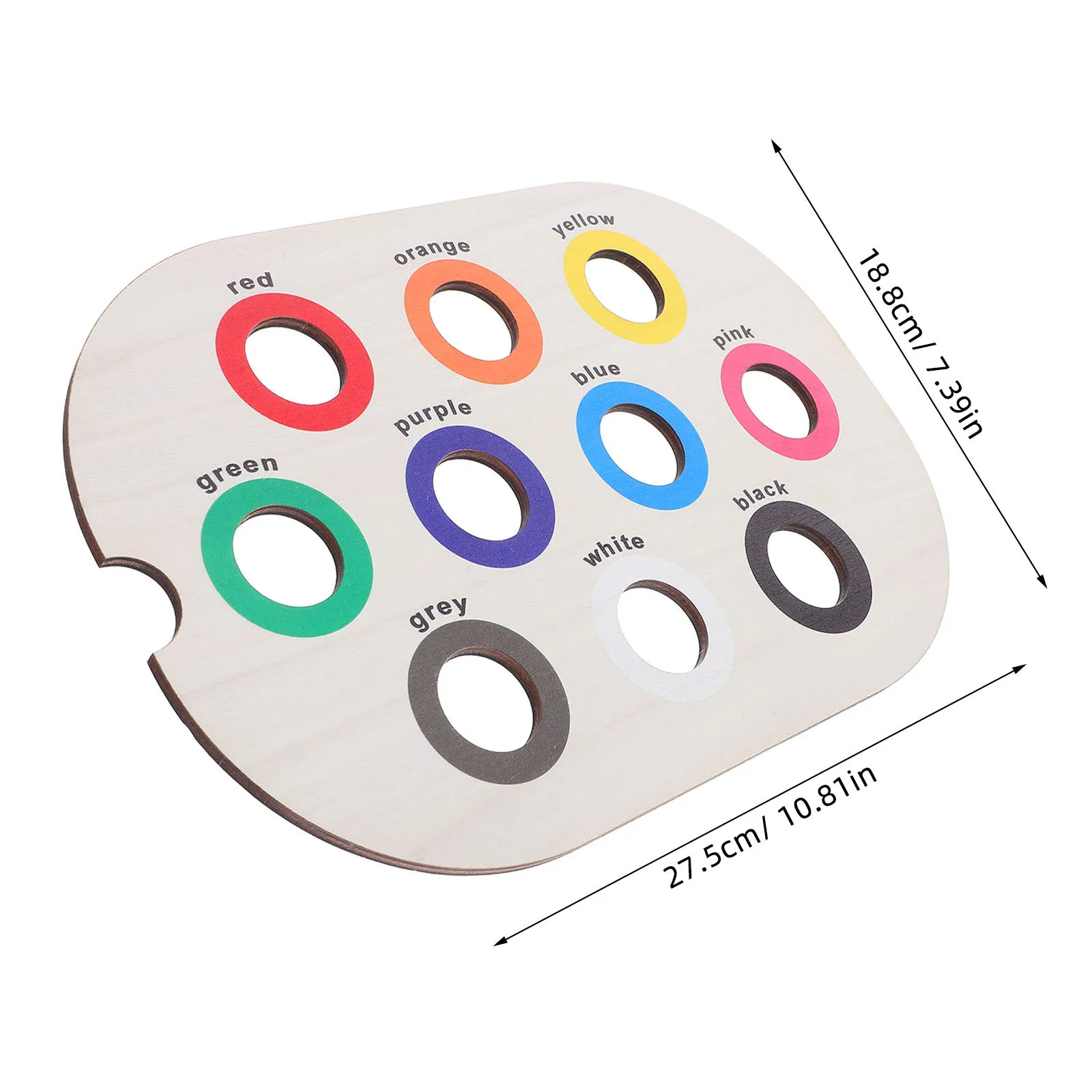 Vassoio di smistamento dei colori in legno Montessori Scheda sensoriale infantile Apprendimento precoce Gioco di abilità motorie fini Vassoio di apprendimento per bambini in età prescolare