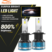 Heyword 2pcs H4 H7 bombilla LED luces antiniebla faro de coche H11 HB4 9006 9005 HB3 car headlight  LED  conducción 6000K DC 12V