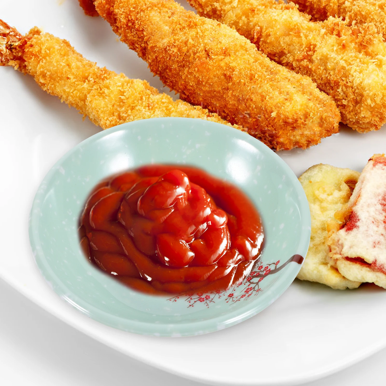 

6pcs Condiment Dishes Melamine Sauce Plates Stain Resistant Elegant Dipping Bowls For Home Restaurant Bbq Picnic Indoor