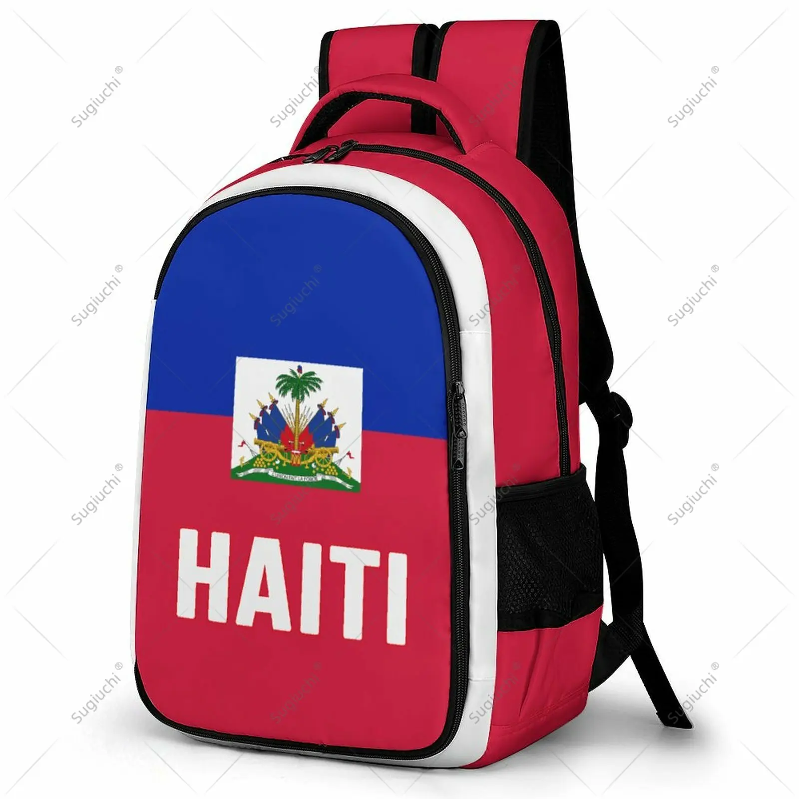 Backpack Haiti Flag Student Schoolbag Smart Business Travel Leisure Backpack Laptop Back Pack Office Work Bag