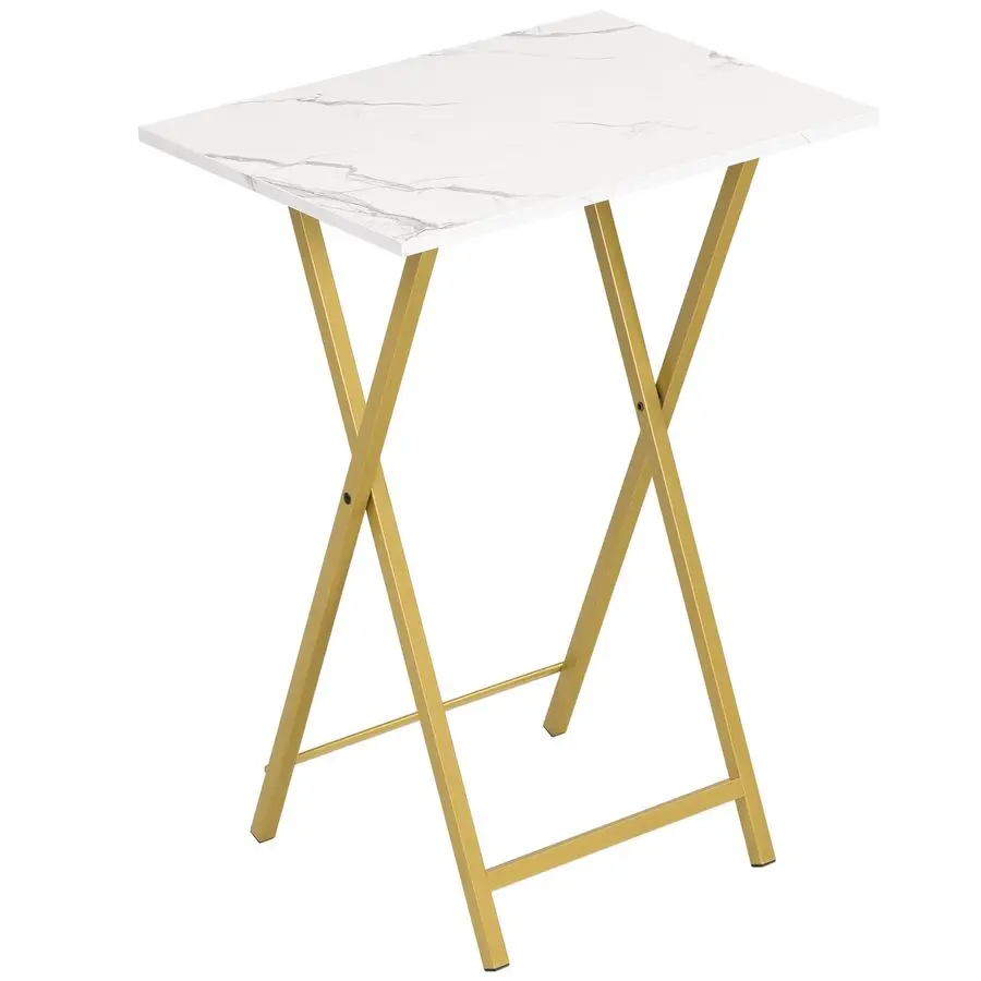 

Folding TV Tray Table, Stable Snack Table for Small Space, Portable Sofa Side Desk, Easy Assembly and Storage, Ideal for Snacks