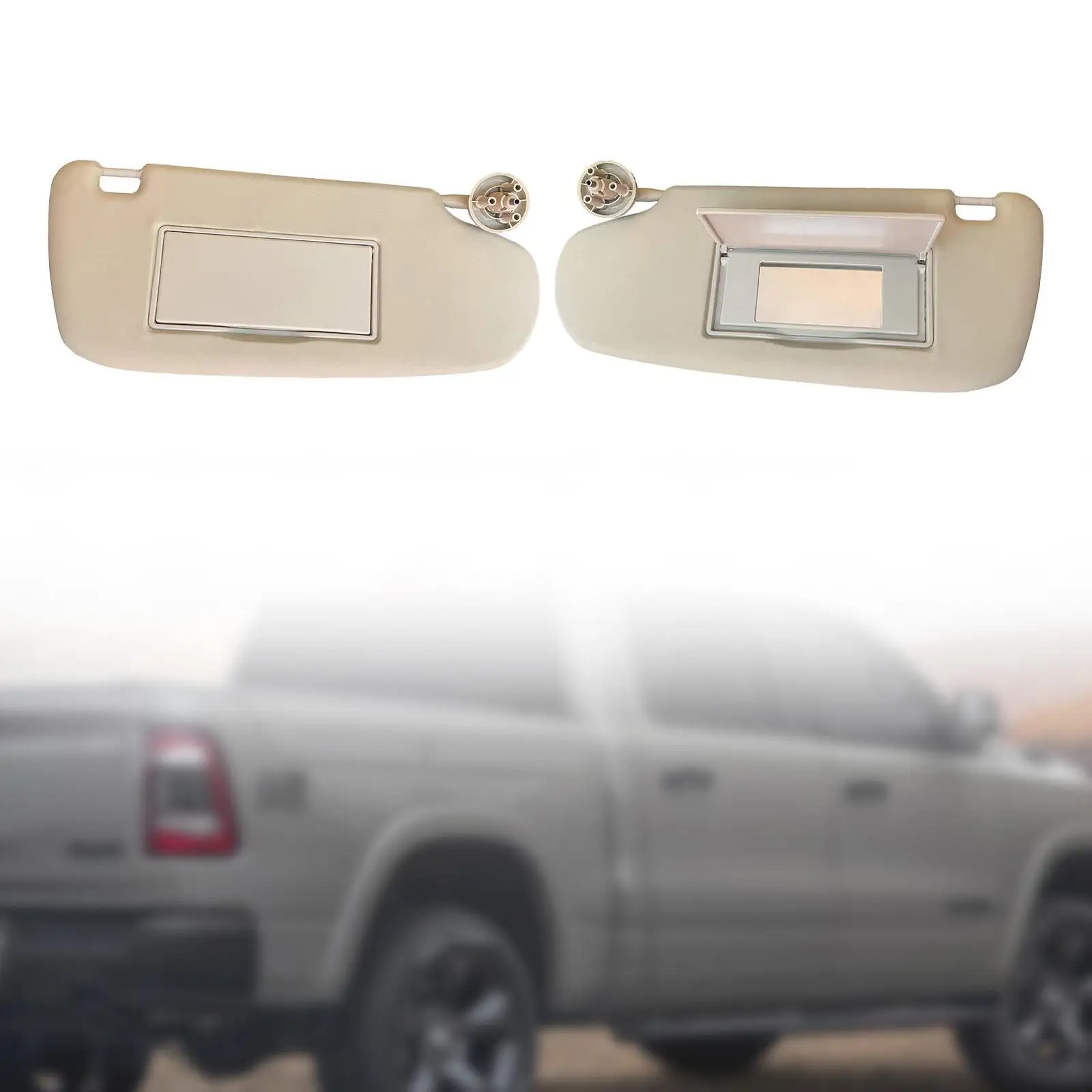 Sun Visor with Mirror 1902167 Automotive Accessories Spare Parts Beige