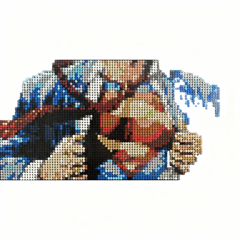 4909pcs MOC Clark Kent Transformation Art Model Building Blocks Toy Assemble Birthday Creative Collection Display 3D Idea Brick