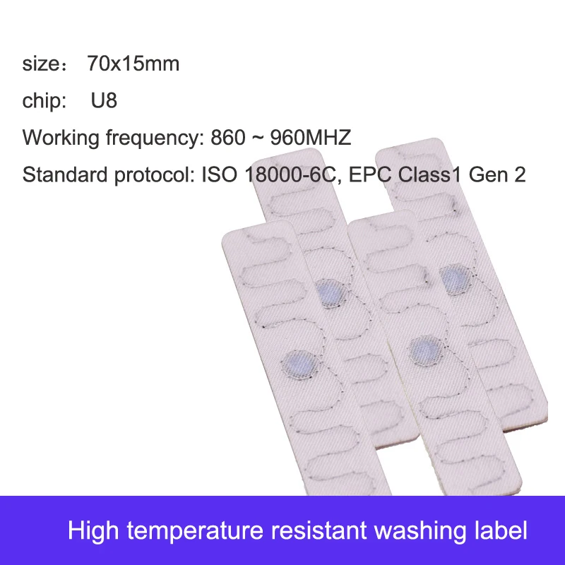 10 pcs RFID washing label Hotel linen washing label can be repeatedly scrubbed UHF water washing label High temperature resistan