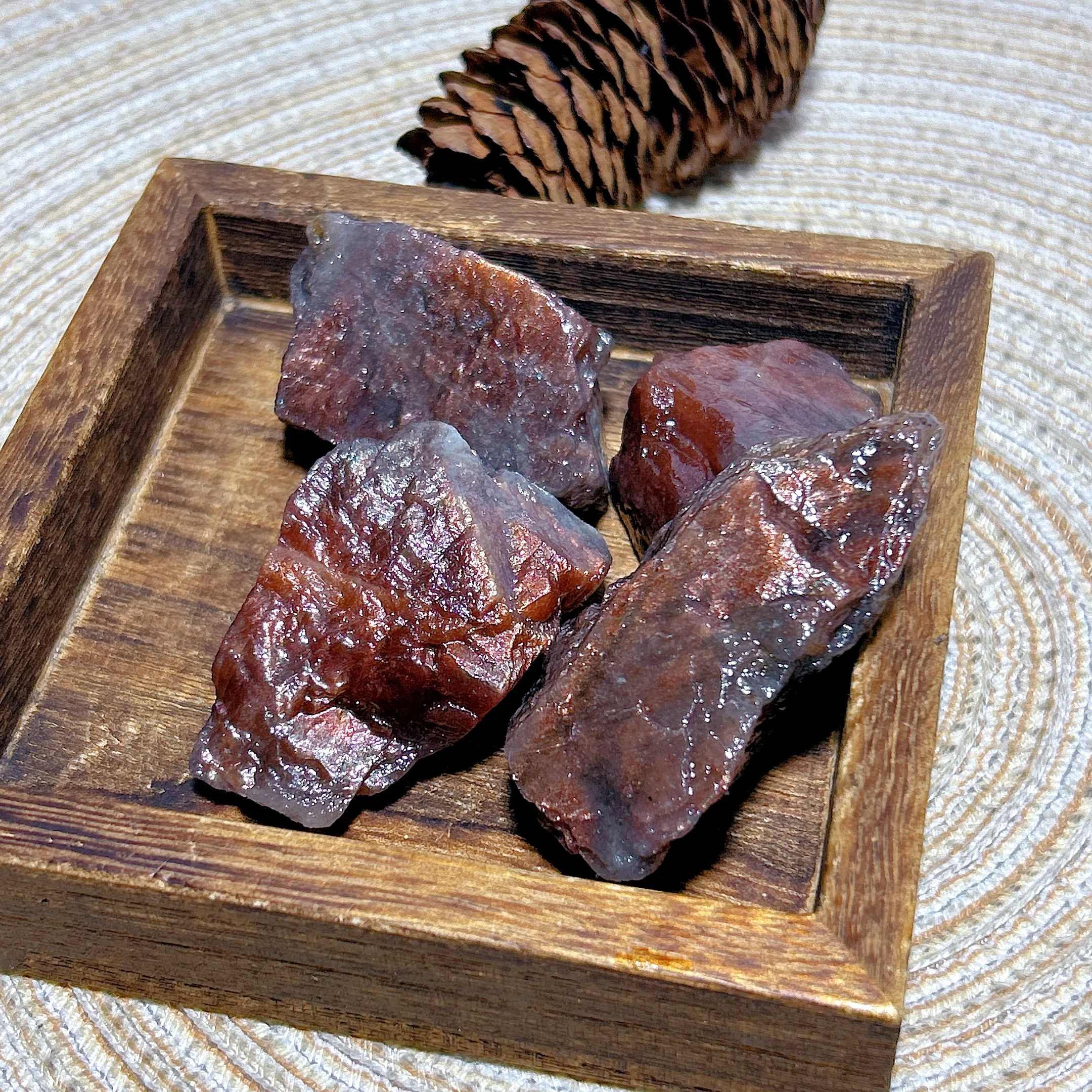 Natural Crystals Black Galen With Copper Sunstone Rainbow Flashy Raw Stone Specimen Reiki Home Decorations Mineral Energy Gift view 4