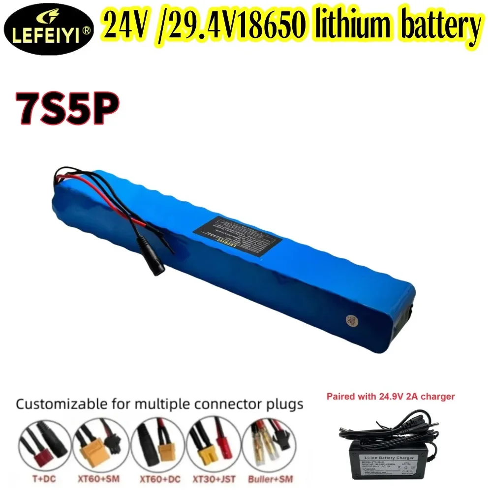 100% Brand New Original 29.4V 16ah 7s5p Lithium Battery Pack 24v 16000mAh 1000W Electric Scooter Battery Built-in BMS + charger