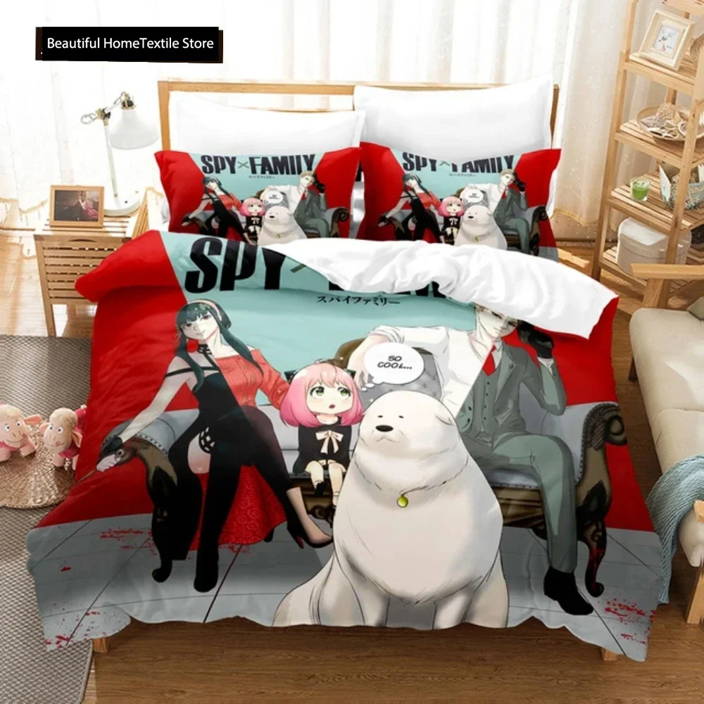 Anime SPY×FAMILY Anya Forger 3D NEW Duvet Cover Pillowcase Bedding Set Adult Boy Girl Bedroom Decoration Single Double Large 5