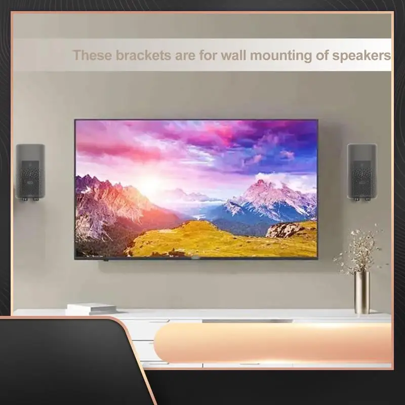 

Сменные стальные черные настенные кронштейны для Omnijewel Lifestyle 650 и динамиков Surround 700