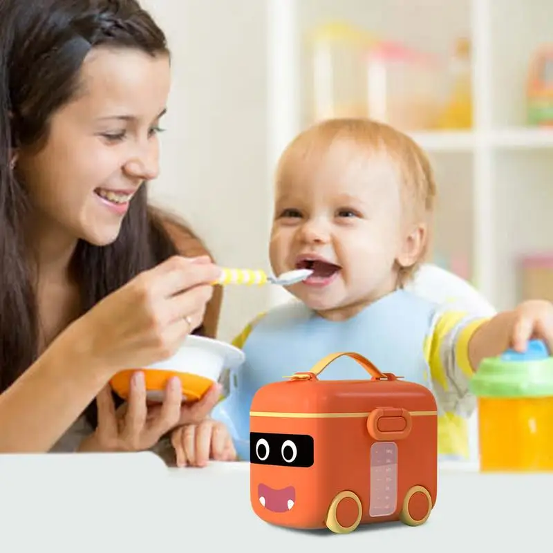 Milk Powder Formula Box Formula Container To Go Portable Dispenser Car Shape Formula Container To Go For Sugar Cocoa Powder