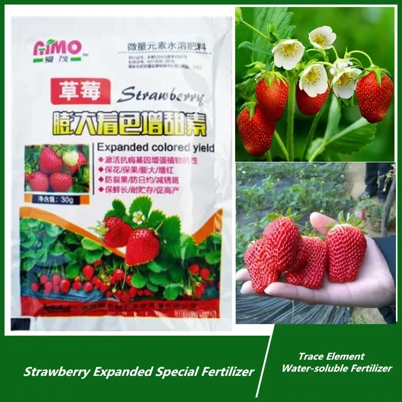 30g Strawberry Expanded Special Fertilizer Supplemental Plant Nutrition Improve Quality Increase Yield For Home Garden Bonsai