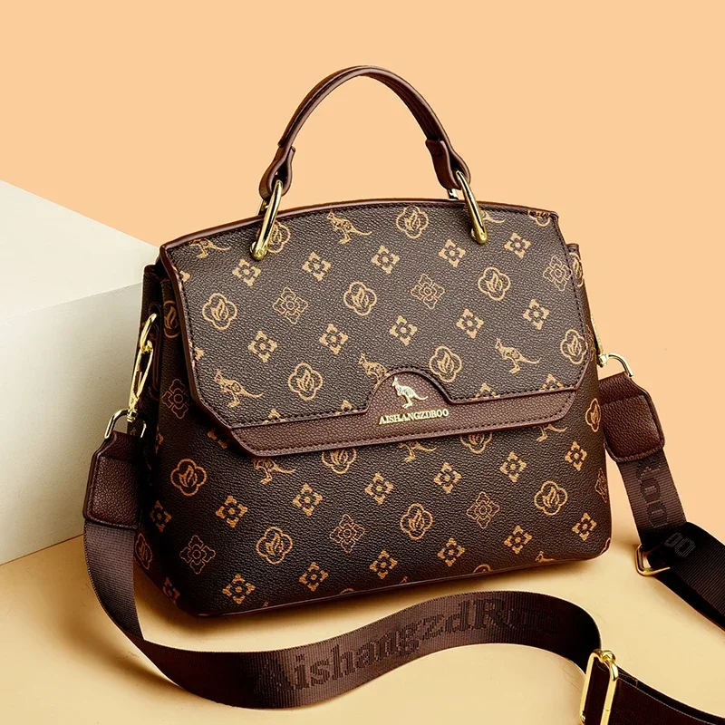 

Luxury Crossbody Bag For Women High-Quality Printed Fashionable Handbag Soft Leather Shoulder Bag For Women Casual Handbag