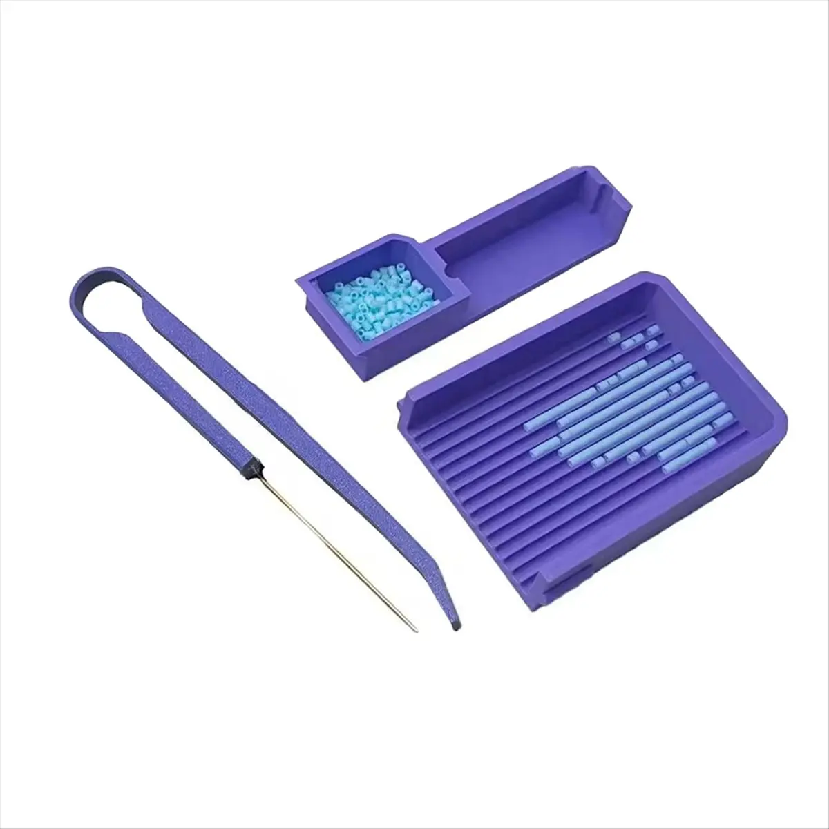 مجموعة ملقط وإبرة واحدة من HITL Fuse Bead، مجموعة خرز فيوز 2.6 مم، أداة فيوز لصياغة سوار المجوهرات