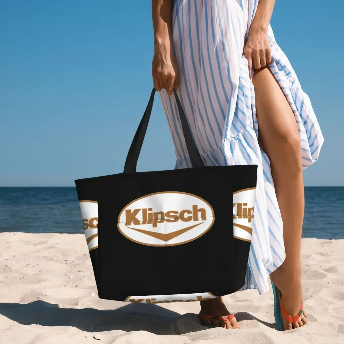 Klipsch 7 Dakimakura Beach Tote Bag Sport Gym Yoga Duffle Large Tote Bag Women Travel Bag Fitness bag