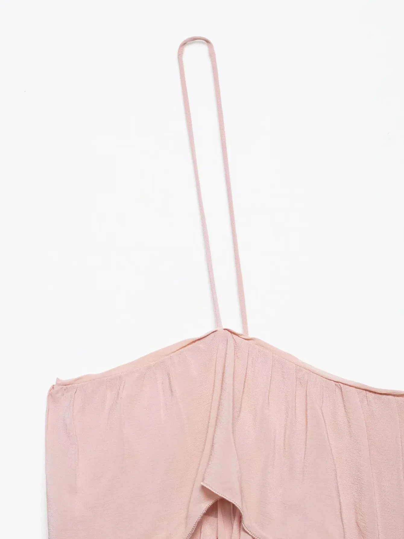 KONDALA Sexy Chic rose Mini robe empilée vacances plage plissée femmes robe de soirée mode 2025 été anniversaire robes amples