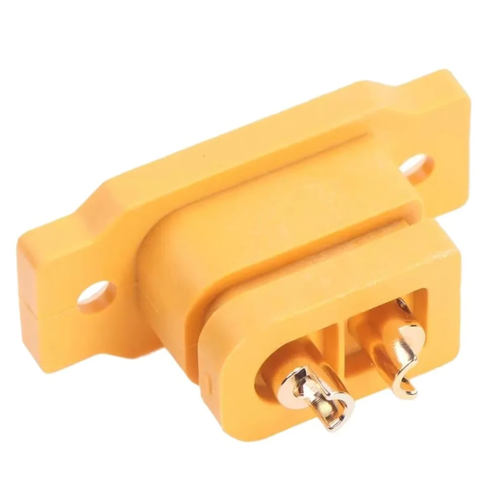 5pcs New AMASS XT60E Connector Mountable Plastic XT60E Male Plug FPV Racing Fixed Board Yellow XT60E Female Plug