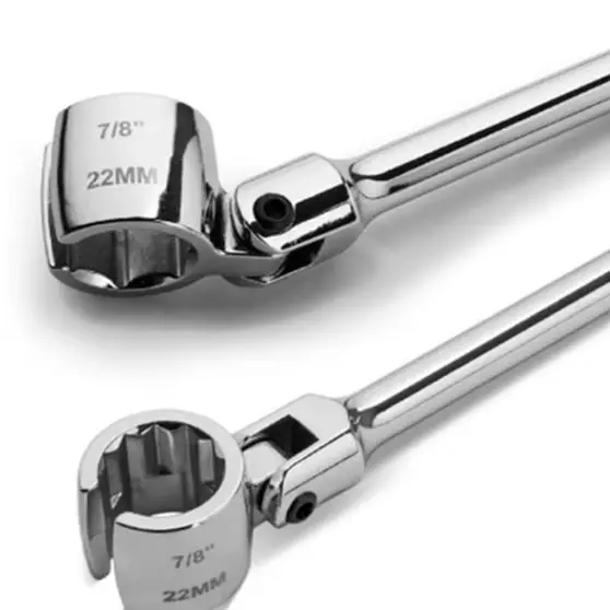 22mm 7/8 Inch Socket Wrench 180 Degree Swivel Head Chrome Vanadium Steel For Automotive Repair Sensor Extraction Hand Tool