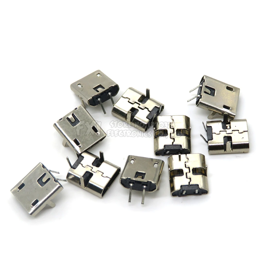 10PCS Micro USB Type Connector Female Port Jack Tail Socket Plug ibuw For Android phone data connector NEW DIP SMD