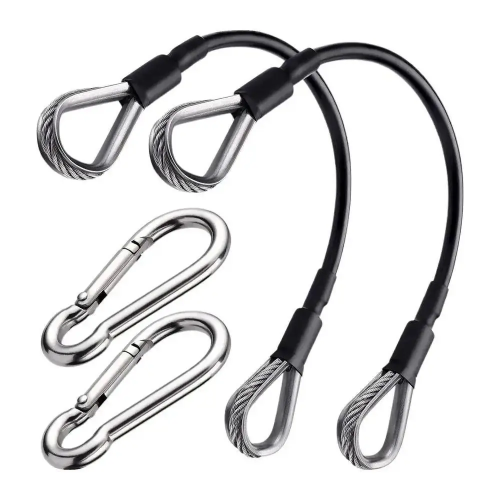 Sturdy Home Gym Extension Cable Rubber Coated Wear Resistant and Firm Gym Machine Extension Cable