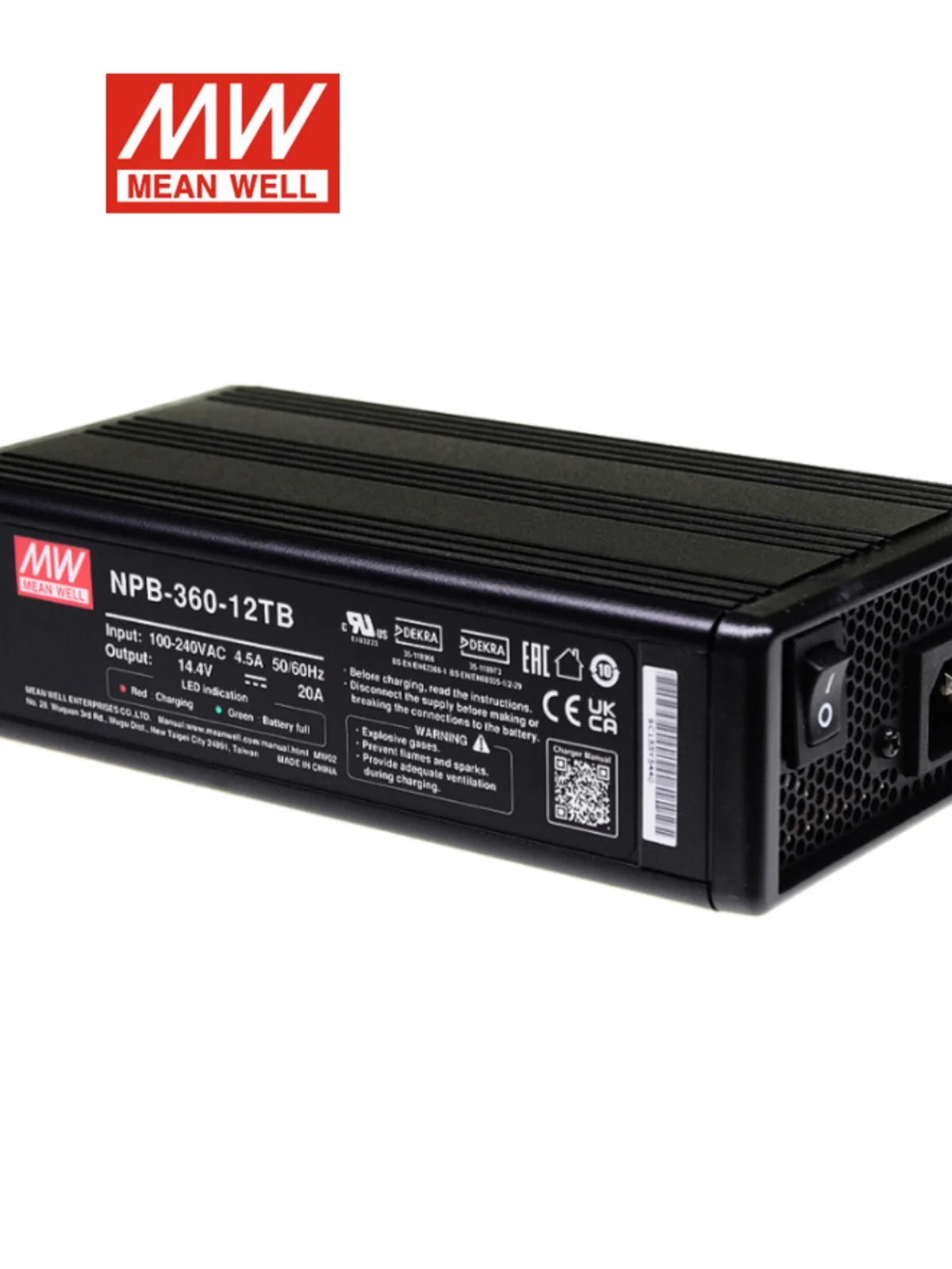 Mingwei Power Supply NPB-360-12/24/48 TB/XLR/AD1 2/3 Stage Lead Acid/Lithium Battery Charger