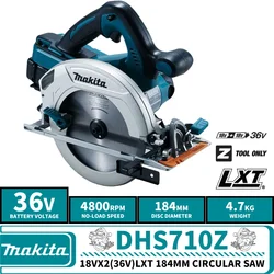 Makita DHS710Z LXT 184MM Cordless Circular Saw 36V Lithium Power Tools 4800RPM Professional Wood Saw