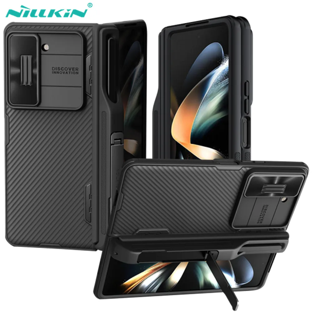 For Samsung Galaxy Z Fold 5 Case Nillkin CamShield Fold Case With S-Pen Pocket Holder Camera Protector Cover For Samsung Z Fold5