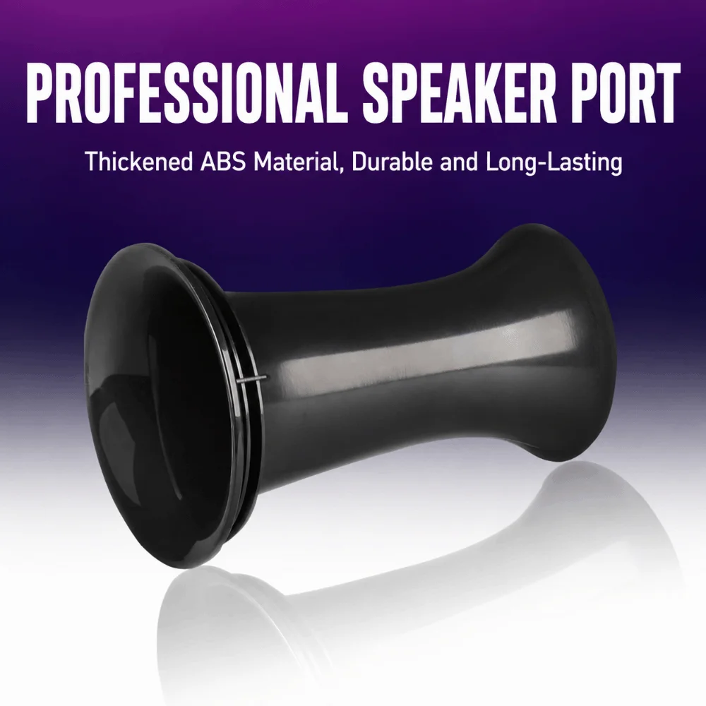 Speaker Vent Accessories Plastic Bass Reflex Tube Black DIY Speaker Pilot Hole Outlet Speaker Port Tube