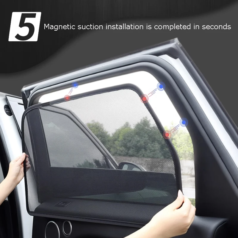 For Chery Tiggo 7 PRO 2021 2022 2023 Magnetic Sunshade Car Side Window Mesh Curtains Sun Visor Sunscreen Heat Insulation Cover