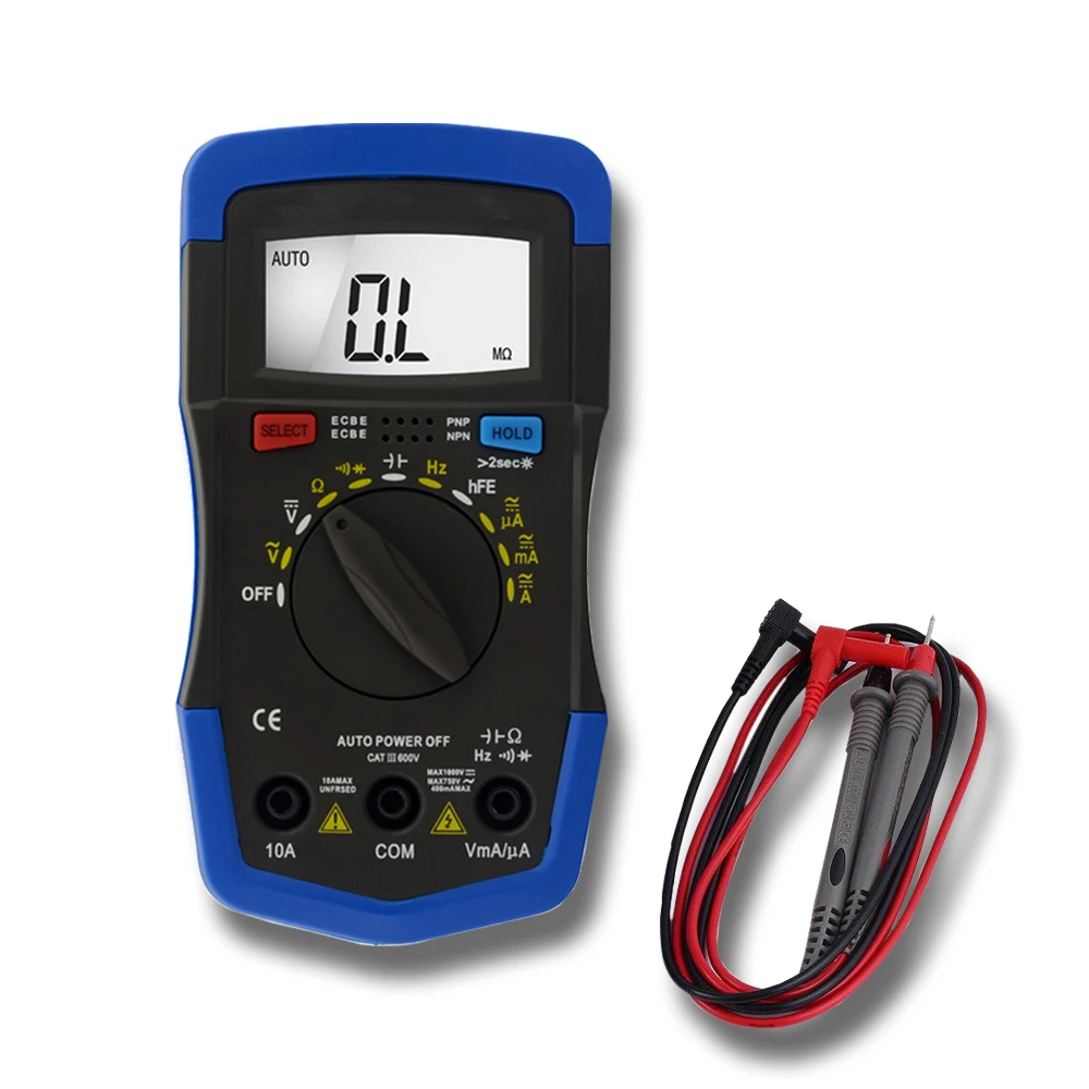 

Multimeter Tester TRMS 4000 Counts Digital Multimeter with DC AC Voltmeter and Ohm Volt Amp Meter ; Measures Voltage, Current