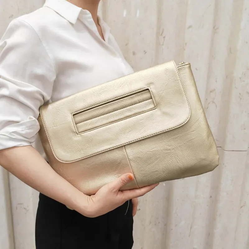 Fashion Women\'s Clutch Bag Pu Leather Ladies Envelope Bag Clutch Evening Bag Female Clutches Handbag Portable Wristlet Bag