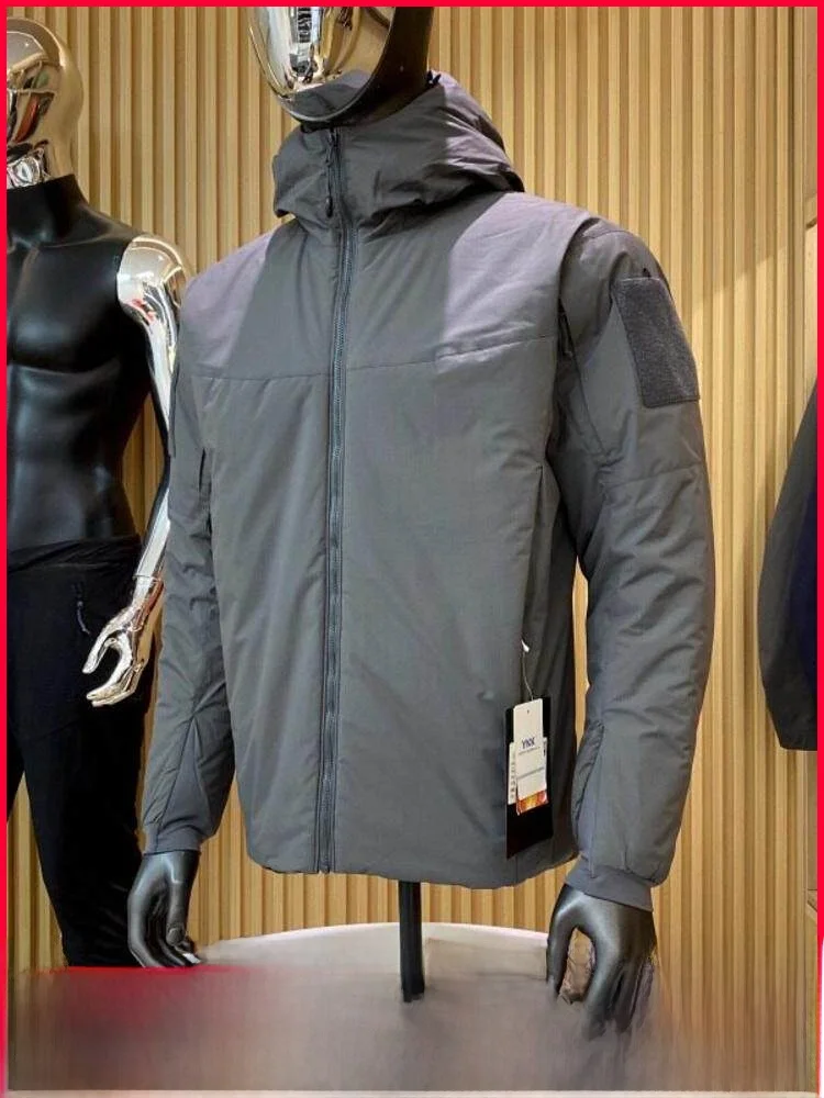 

Winter New Men's Cotton Jaet Windproof Warm Water-resistant Stand Fit Zipper Closure Casual Faion Urban Sle Coat