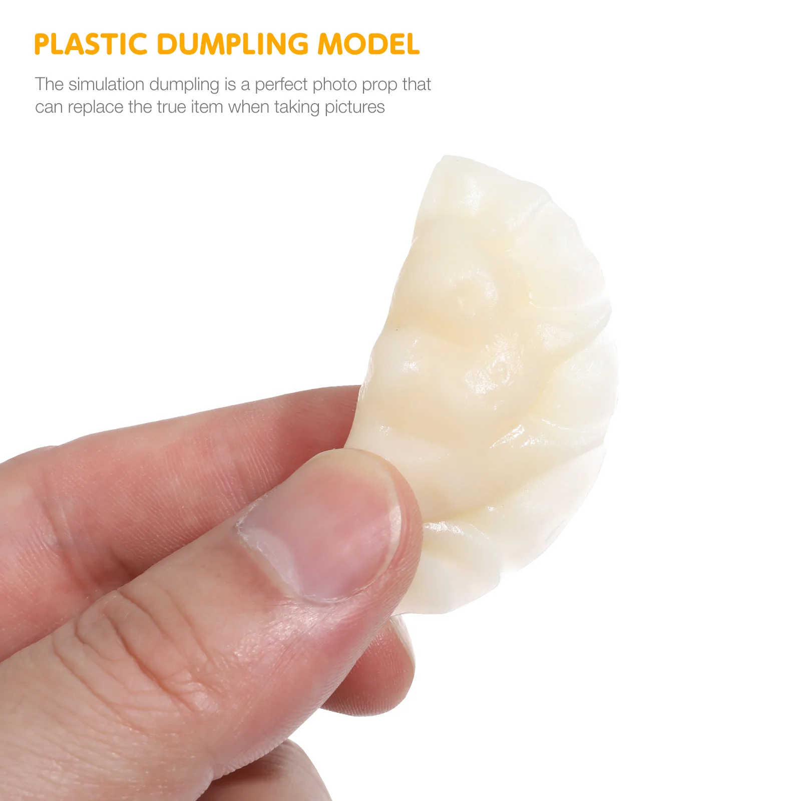 5 Pcs 6cm Imitation Dumplings Fruit Shop Decor House Adornment Miniature Decorative Pvc Simulation