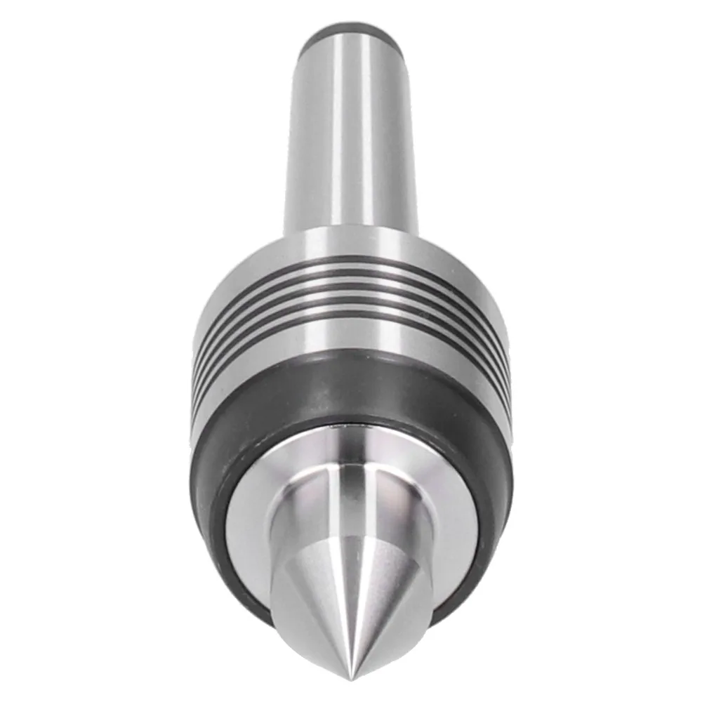 MT2 Morse Taper Live Center 5-Slot Rotating Head Morse Taper Center Precision Ground Hardened Steel Bearing Lathe Center