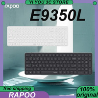 Rapoo E9350L Membrane Keyboard Wireless Tri-mode Blade Ultra-thin 99Keys 500mAh Long-endurance Customized PC Esports Keyboards