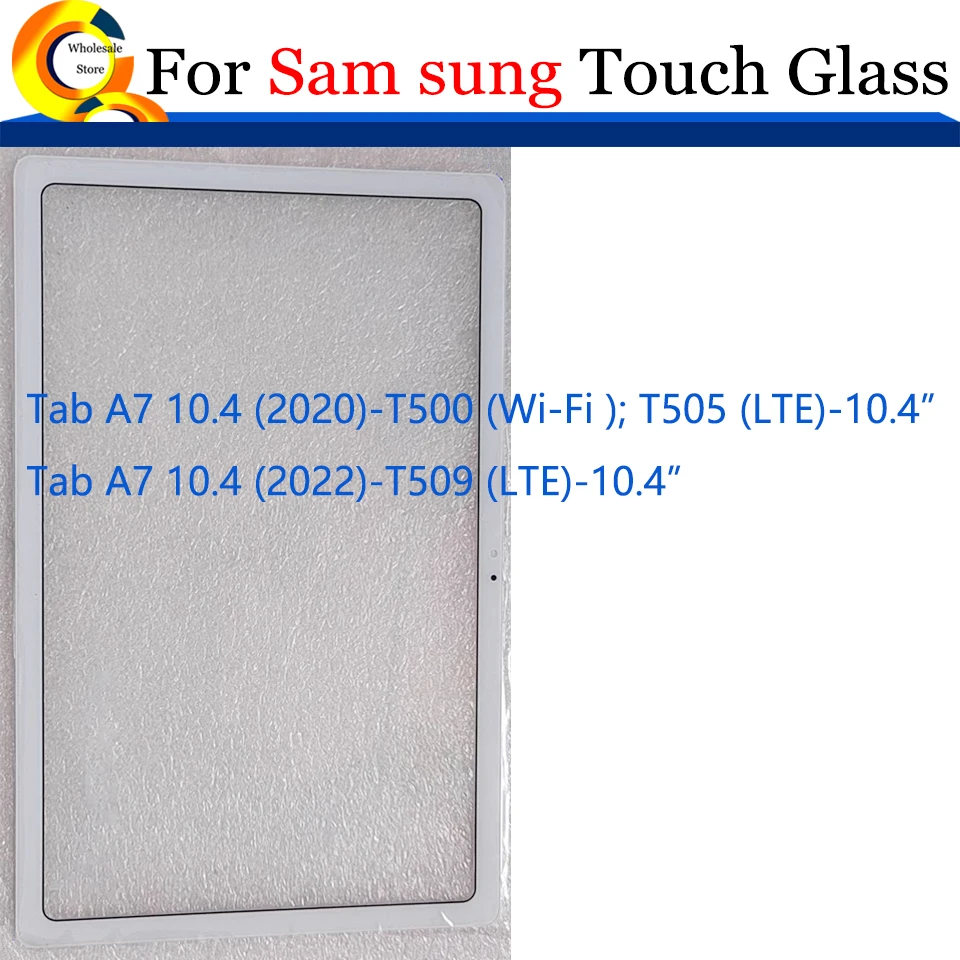 

10 шт./лот для Samsung Galaxy Tab A7 10,4 2020 2022 T500 T5050 T509 стекло сенсорного экрана передняя внешняя ЖК-стеклянная панель объектива