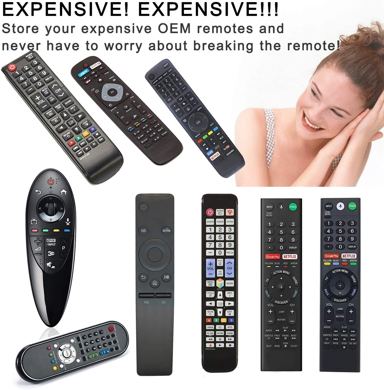 3 in 1 Universal L336 Remote Control with IR Learning Function Copy TV CBL DVD SAT STB DVB Hi-Fi TV BOX VCR Player Programmable