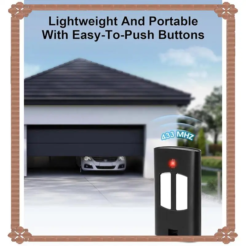 

24-Hour Delivery Garage Door Remote Control For TO.GO 2WV Garage Door Opener 433.92Mhz Rolling Code Handheld Transmitter