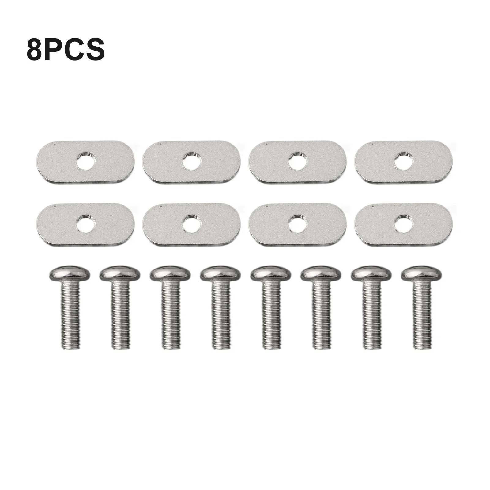 

Replacement Kit for Kayak Rails 8 Sets Stainless Steel Screws and Nuts Suitable for Canoe and Boat Track Accessories
